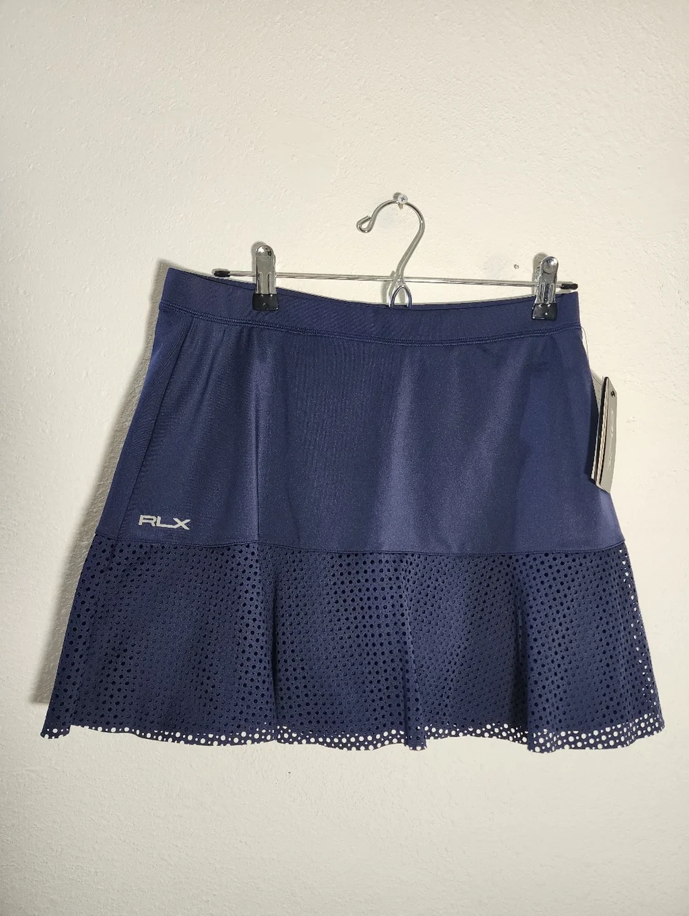 RLX Ralph Lauren Golf Skort Navy Athletic Tennis Skirt Stretch Size S - Picture 2 of 10